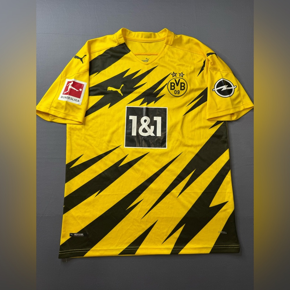 2021 Puma Borussia Dortmund Home Soccer Jersey Giovanni Reyna L USA NYC FC #1043